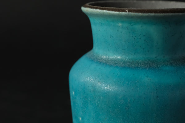 Turquoise Blue Lidded Bottle