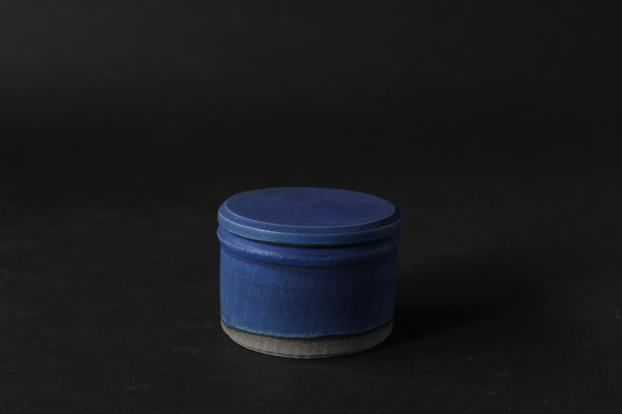 Cobalt Blue Salt Pot