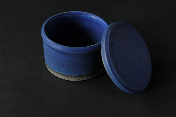 Cobalt Blue Salt Pot