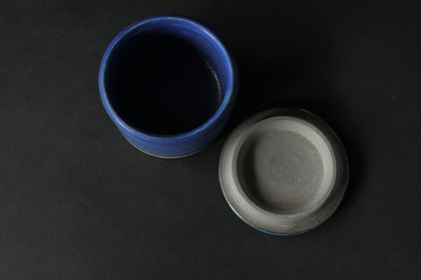 Cobalt Blue Salt Pot