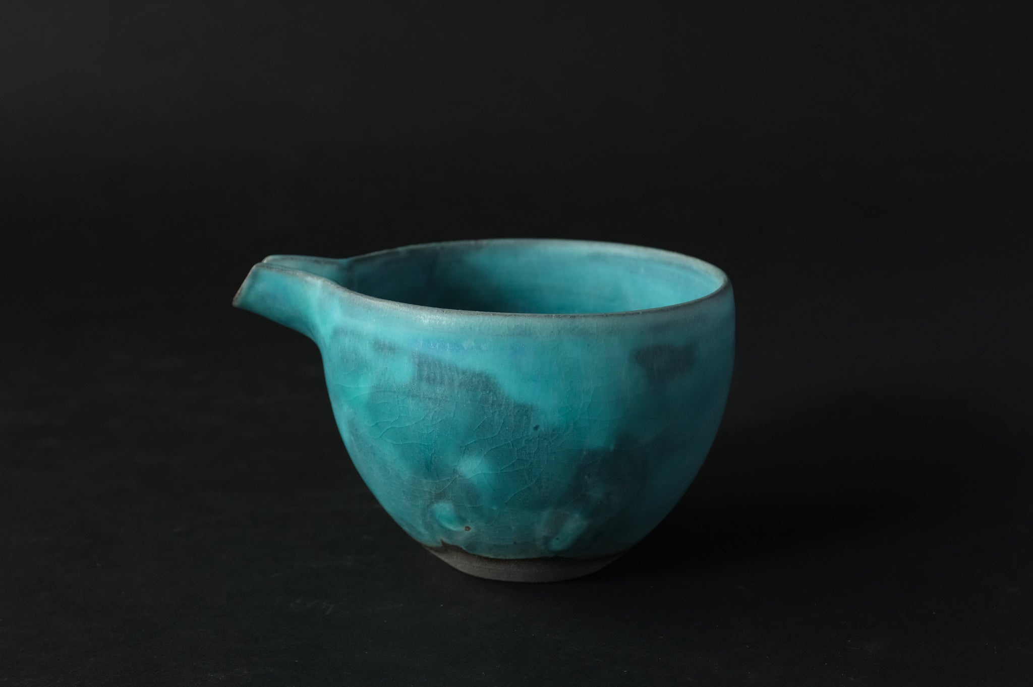 Turquoise Blue Katakuchi Bowl